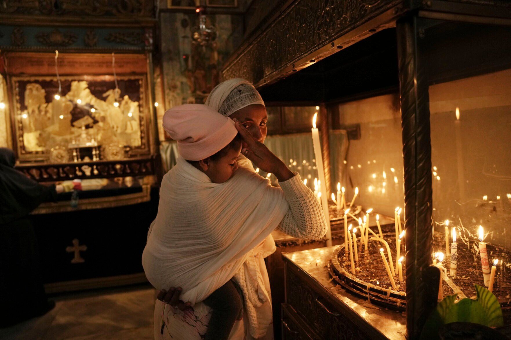 APTOPIX Palestinians Christmas